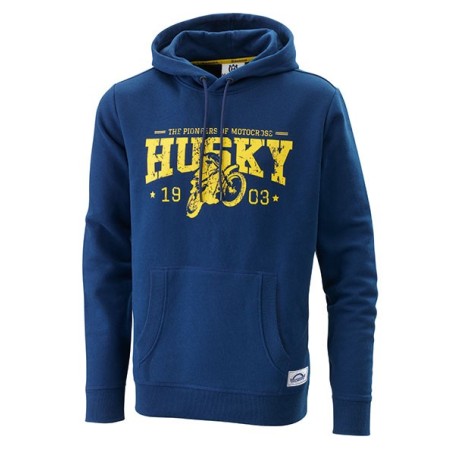 Sudadera azul Husky con gorro