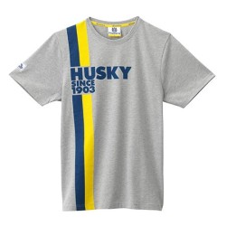 Jersey Husky Gris Lista Amarilla