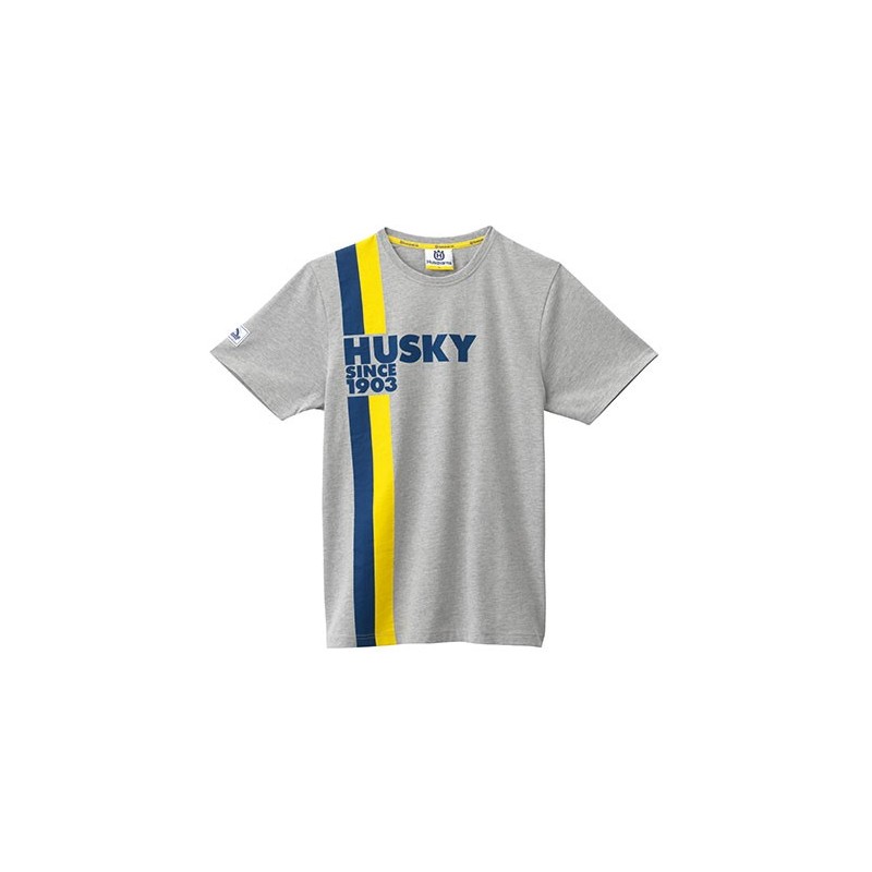 Jersey Husky Gris Lista Amarilla Jersey Husky Gris Lista Amarilla