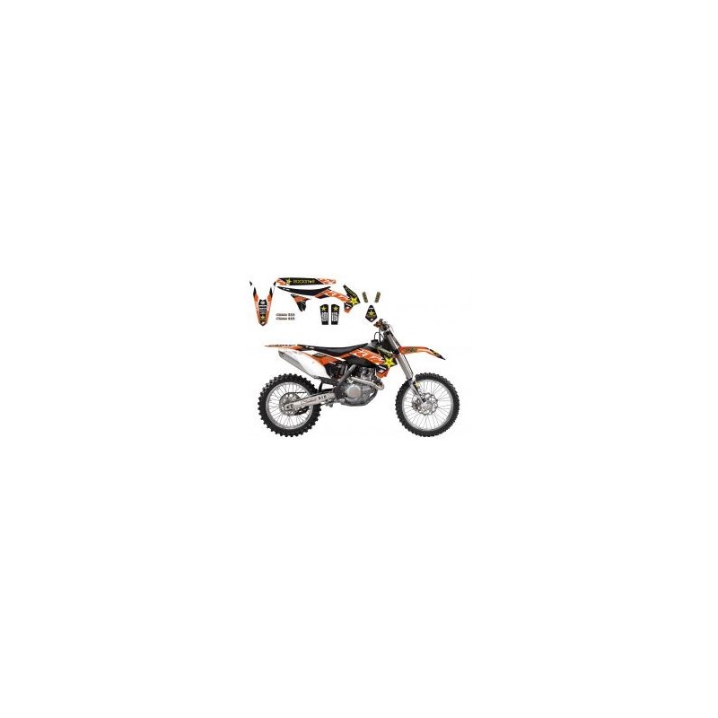 Kit Adhesivos completo KTM mas funda RockStar Kit Adhesivos completo KTM mas funda RockStar