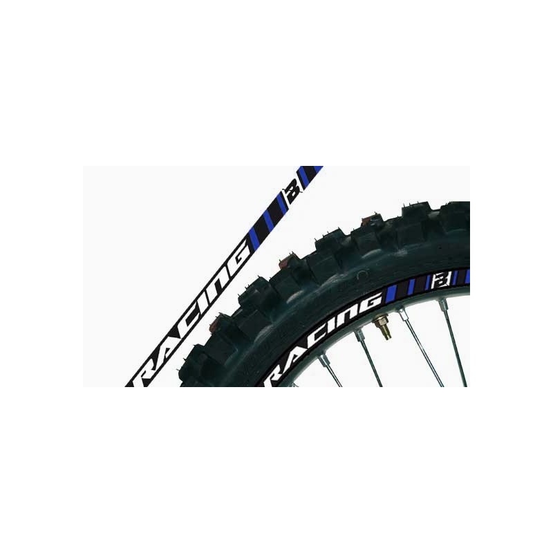Kit Adhesivos llanta azules BlackBird Kit Adhesivos llanta azules BlackBird