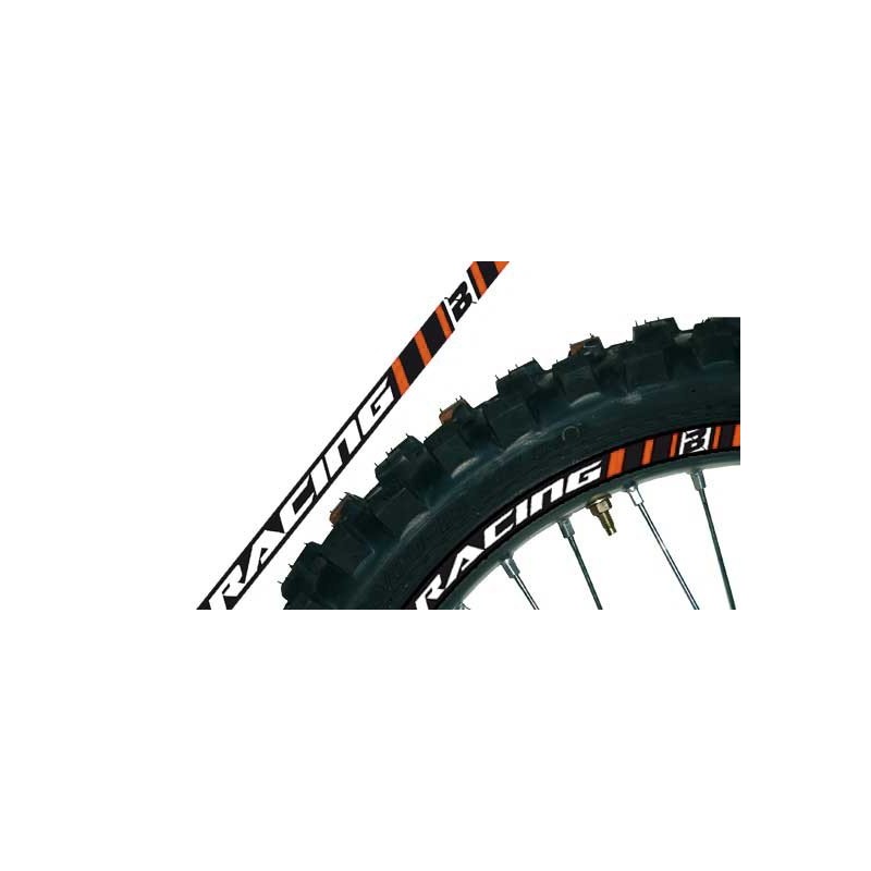 Kit Adhesivos llanta naranja BlackBird Kit Adhesivos llanta naranja BlackBird
