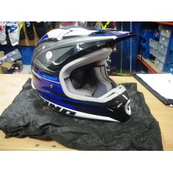 Casco One Kombat MX Azul-Gris T-M