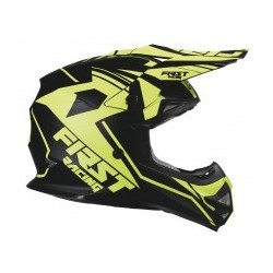 Casco First Racing Negro/Fluor