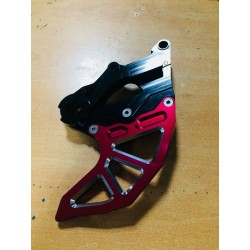 Soporte + protector disco freno trasero RR